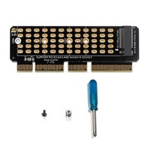 m2 nvme 어댑터 카드 m2 ssd nvme to pcie 4 0 x4 라이저 카드 하드 드 어댑터는 1u 서버용 mkey 어댑터를 지원합니다, 검은색
