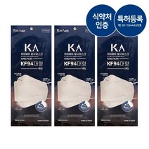 [마스크공장장] 숨쉬기 편안한 케이에이 황사마스크 10매, KF94덴탈마스크10매