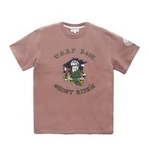 그롭스 GHOST RIDER 티셔츠(핑크) 반팔티 M~L 밀리터리 캐주얼 반팔 티셔츠 아이콘