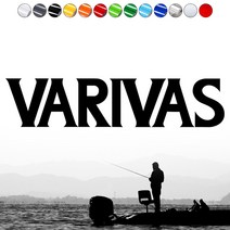 낚시로고스티커 FS010 VARIVAS 바리바스 조구사마크 태클박스 자동차꾸미기, 1개, 빨강반사XS