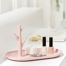 쥬얼리 차키보관 화장대용 트레이 (핑크) 신혼집 향수 반지 화분 현관 소품