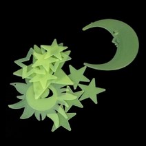 별자리 꾸미기 스티커 야광별 6종 택일 야광스티커 야광별스티커 별자리꾸미기, 별+달+스마일 11P