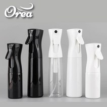 스프레이 분무기 미세 안개 투명 미용실 식물 미스트 반자동 안개분사 물 소형 화초 가정용 소독 분무기 160ml 300ml 500ml, 화이트투명