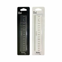 델리 누사인 ABS 15cm 자 측정자 측정용자 15CM자 플라스틱자 학, 옵션:화이트