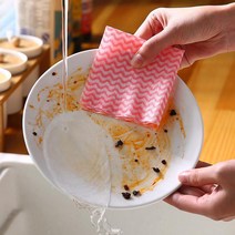 일회용행주 뽑기 일회용 물걸레 주방 청소 탁자 걸레, 색채 랜덤 3개