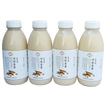 [소이퀸] 진한 콩국물 두유 꿀두유 100% 국산콩 콩물 아기두유 국내산 햇콩, 콩물500ml, 4개