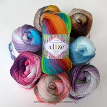 [니트박스 뜨개실] 앨리제 미스&미스바틱 나염실, 170.연핑크