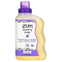 ZUM 줌 클린 아로마테라피 세탁 비누 라벤더 32 fl oz 94 L