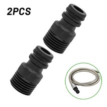 콤비락 파이프 스텐 모듈 앵글 컨넥터 2PC 1/2 "BSP 스레드 탭 어댑터 정원 물 호스 빠른 파이프 커넥, 한개옵션0