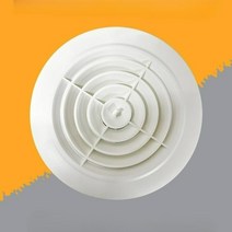 ABS 원형 아파트 환기구 공기청정기 배기 환기캡 커버 자재 천장 벽 배기구, 01. 회전형 75mm