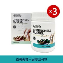 MOTHERNEST GREENSHELL MUSSEL GLUCOSAMINE 마더네스트 뉴질랜드 초록입홍합 글루코사민 1500mg 100정 3팩