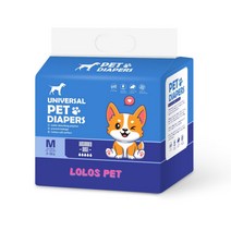 로로스펫 강아지기저귀 매너벨트 수컷 강아지 기저귀 1팩 12매, 중형(M)