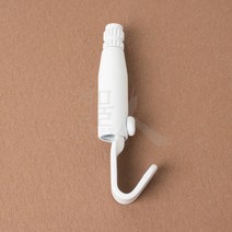 철물인 와이어 액자걸이 (천장설치 - 레일없이 사용), 11. 추가용 밑고리 (일반 소) - 화이트, 1개