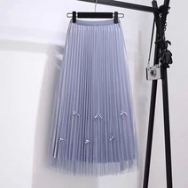 위위브렌 여성 패션 신상품 주름치마 밴딩 스커트 치마