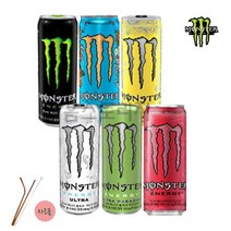몬스터 에너지 드링크 울트라 monster energy drink 355ml [로즈골드 스텐빨대3P세트 사은품], 울트라5캔+파라다이스5캔+스텐빨대(3P)