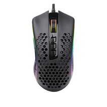 무선 무소음 게이밍 버티컬 마우스 빨간색ragon M808 폭풍 경량 RGB 게임용 85g 초경량 허니컴 쉘 12 400 인치 당 점 정밀 등록 슈퍼 라이트 케이블, Black