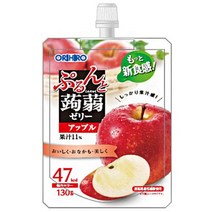 오리히로 푸른과 곤약 젤리 애플 130g 파우치 × 48 개