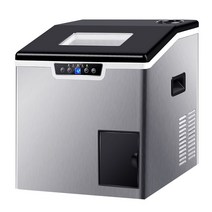 제빙기 40kg 가정용 다기능 물 디스펜서 아이스 큐브 만드는 기계 상업용 우유 차, 40KG220V, 유럽 ​​연합