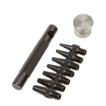 가죽공예공구 7pcs 2-5mm 미니 분리형 가죽 펀치 세트 타원형 펀치 공