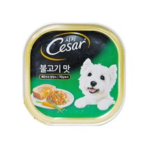 시저 반려견 주식캔, 불고기, 100g, 6개