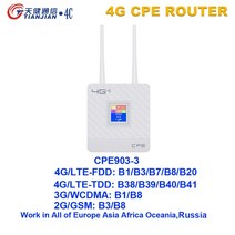 CPE903 LTE 3G 4G 라우터 CAT4 모바일 와이파이 핫스팟 4g sim 카드 외부 안테나 IP 카메라/외부 커버리지, 02 CPE903-3