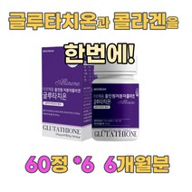 에스토니아산 글루타치온 발효효소 저분자피쉬콜라겐 글루타티온 glutathione HACCP 해썹 인증 알로에베라겔건조파우더 정제포도당 글리신GLYCINE l시스틴 글루탐산 셀레늄, 6박스