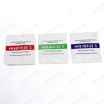 PH 수질 측정기 어항 수족관 1/2/3pcs PH 버퍼 파우더 측정 교정 솔루션 Ph4.00/ 6.86 /9.18 PH 테스트 미