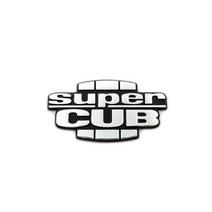 슈퍼커브 윈드스크린 시트 사이드미러 튜닝 오토바이 연료 가스 탱크 supercub 엠블럼 배지 장식 혼다 새끼 c70 90 c125 abs 플라스틱 용 데칼 스티커, 협력사, 1 조각