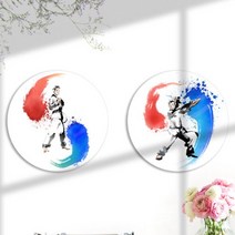 [바보사랑] 원형아크릴액자_태권도선수, 타입선택:이미지4