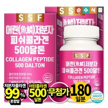 순수식품 500달톤 저분자 피쉬 콜라겐 정 2박스 총6개월분, 없음