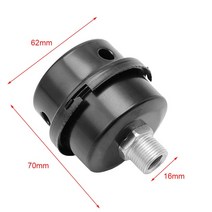 엔진 에어 고압 콤프레셔 부품 12.5mm 16mm 20mm 공기 압축기 금속 흡입 필터 소음 머플러 소음기 1/2 5/83/4 스레드 M12, [02] 파란, 02 파란