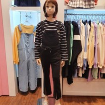 애플핑크 애플핑크 날씬한스키니핏봄가을부츠컷멜빵바지APP0R103GSB 산본뉴코아
