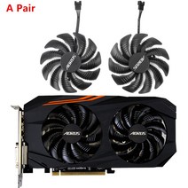 기가 바이트 AORUS Radeon RX 570 580 4G 비디오 카드 RX570 RX580 그래픽 쿨러 팬 88MM GPU 냉각 교체, [03] A Pair