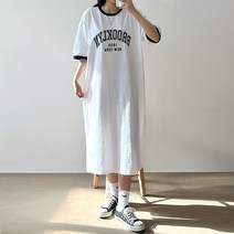 걸즈팩토리 여성용 강연린사 캐주얼 롱원피스