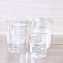 [유리 용기] 유리비이커-50ml~500ml (캔들 비누 제작 도구), 1개, 투명 유리비어커-50ml