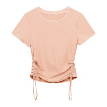 안다르 ANDAR 투웨이 셔링 숏슬리브_더스티핑크