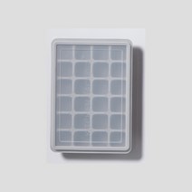 키친팩토리 파스텔 실리콘 얼음틀 24구, 그레이