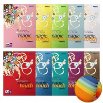 문구조아 매직터치 A4 180g 10매 색지 복사지 컬러, 3. 연미색