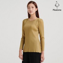 [플리츠미] 라운드넥 소매트임 티셔츠 EPTSF022007