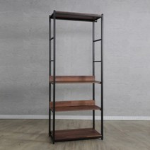 시스템 드레스룸전문 3단 소품선반형 스틸 행거(60cm 5색) 명품 옷방장 25평 서랍 장, 화이트멀바우