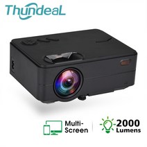 아이폰빔프로젝터 가정용빔프로젝터 미니빔프로젝터 ThundeaL 미니 프로젝터 RD813 무선 WiFi 멀티 스크린 LED 풀 HD 비디오 비머 휴대용 3D 홈 시어터 114, 협동사, 멀티 스크린 버전