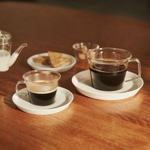 킨토 cast 에스프레소 컵/커피 컵/티 컵/도기 소서/원목 컵받침, 커피컵(220ml)+도기소서
