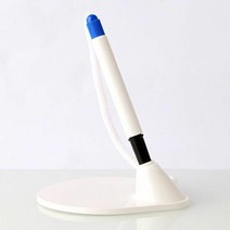 관공서 은행 스프링줄 스탠드 볼펜화이트받침 랜덤 펜 문구용품, 단품