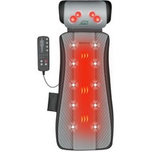 Snailax 스네일락스 전신 마사지 매트 열 이동식 시아츠 목 마사지기 베개 진동 모터 10개 발열 패드 4개 침대용 등 리클라이너 소파 허리 크리스마스 선물용, SL-336