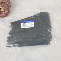 ABM 케이블타이 200mm 블랙 500개입 사무용품 케이블정리 케이블묶음 안전용품 전기자재