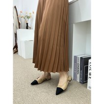 그레이스 7118 베이직 투톤 슬링백 3컬러 낮은굽 데일리룩