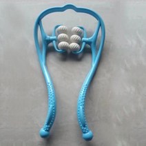 효도선물 목 마사지 요법 목과 어깨 듀얼 트리거 포인트 롤러 셀프 도구 손 압력 완화 깊은, A01
