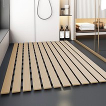 무타공마켓 프리미엄 TPE소재 미끄럼방지매트 욕실 패드 물빠짐, 베이지