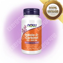 인돌3카르비놀 나우푸드 Indole I3C 200mg 베지캡슐 60정, 1개, 기본