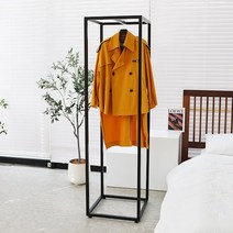 코코디피 가루 옷가게 디스플레이 옷걸이 디자인 행거 맞춤 주문제작 긴옷 롱패딩 롱코트 롱원피스 헹거, 회색